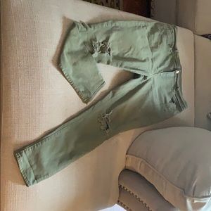 Army Green Jean Pants